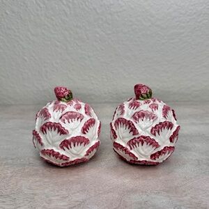 Vintage " Strawberry Fields " collection Salt & Pepper Shakers by Seymour Mann